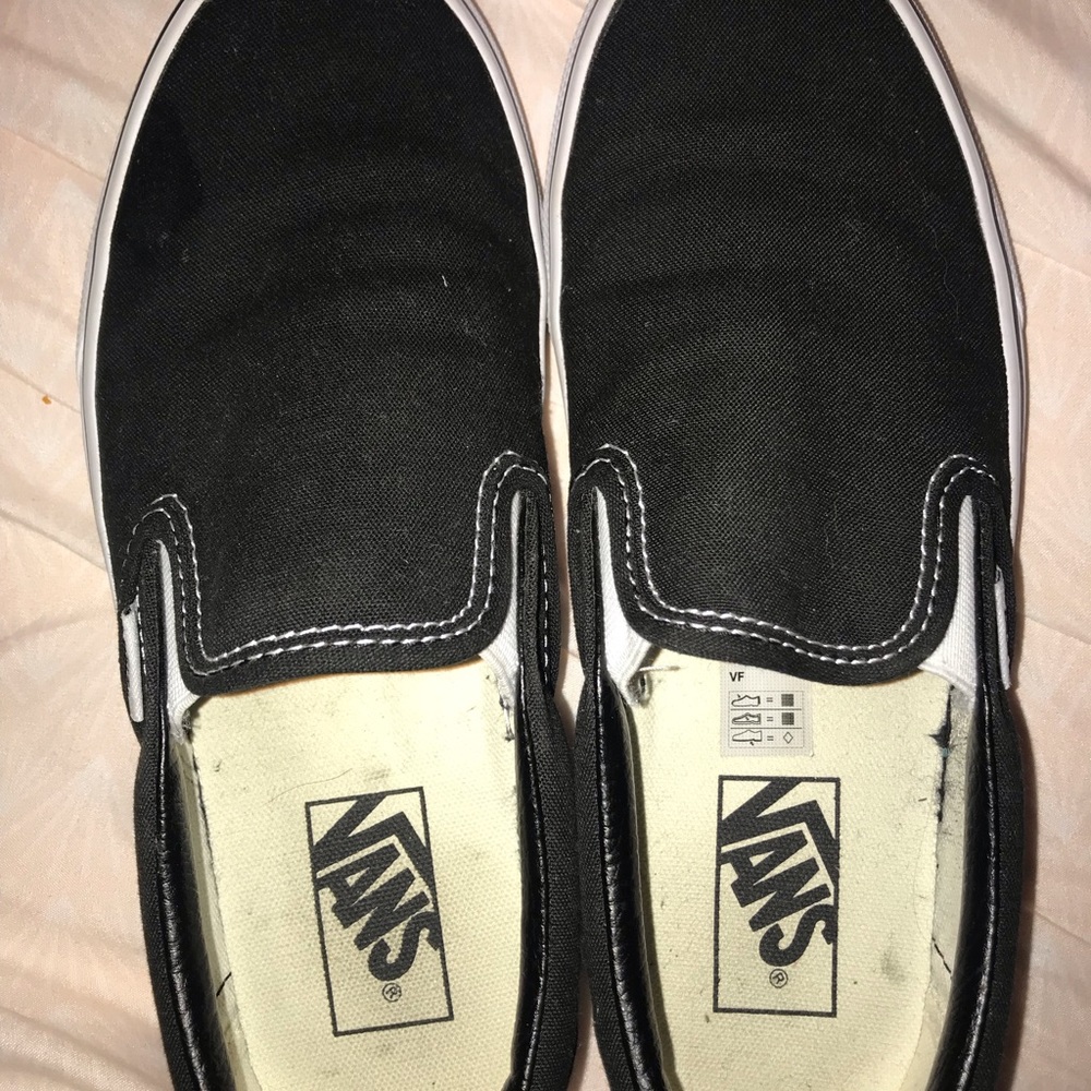 black slip on vans